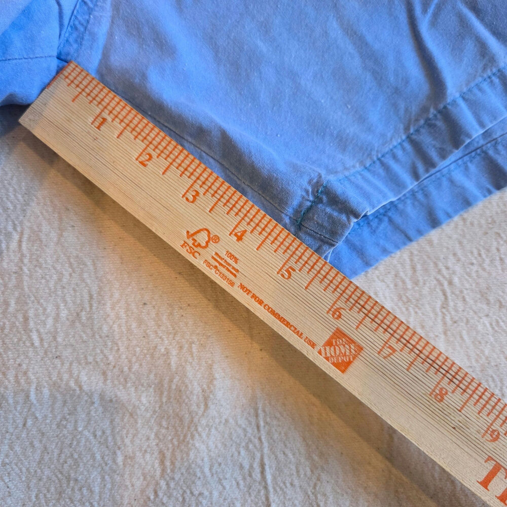 Vintage 80s Billabong Made in USA Light Blue Cotton Canvas Shorts Men's 34 - Picture 4 of 7